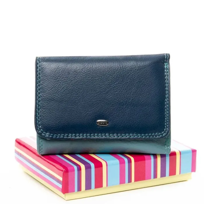 Кошелек Rainbow кожа DR. BOND WRS-15 blue