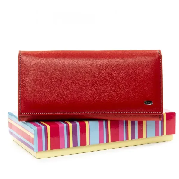 Жіночий гаманець Rainbow шкіряний Dr.Bond WRS-22M red