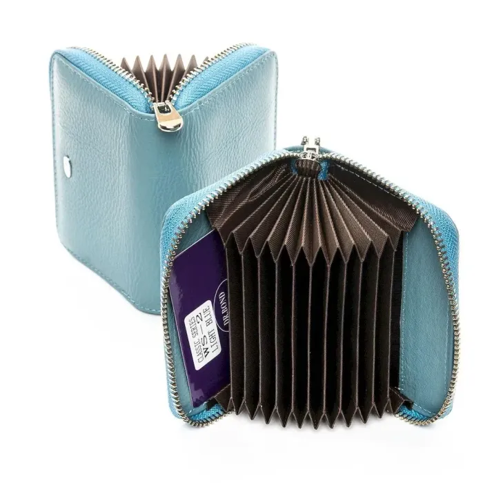 Жіночий гаманець Classic шкіряний Dr.Bond WS-2 light-blue
