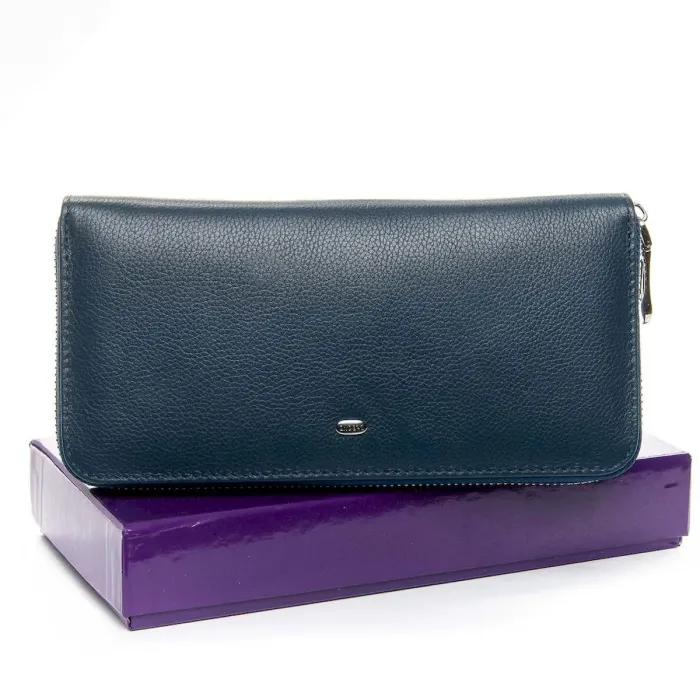 Жіночий гаманець Classic шкіряний Dr.Bond WS-8 blue