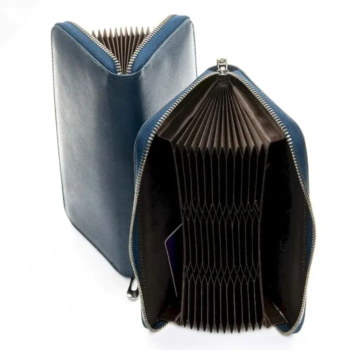 Жіночий гаманець Classic шкіряний Dr.Bond WS-8 blue