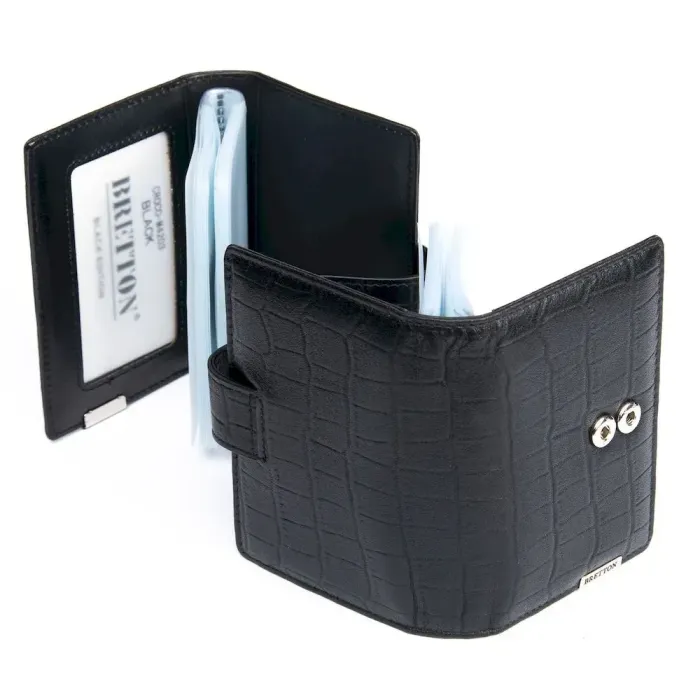 Кошелек Crocodile кожа BRETTON M4203 black