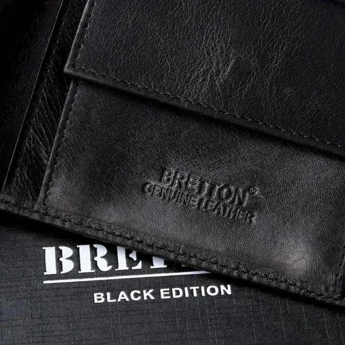 Чоловічий гаманець Crocodile шкіряний Bretton M3603 black