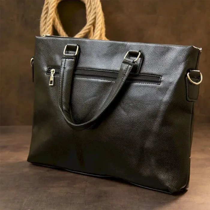 Ділова сумка флотар Vintage 20515 Чорна