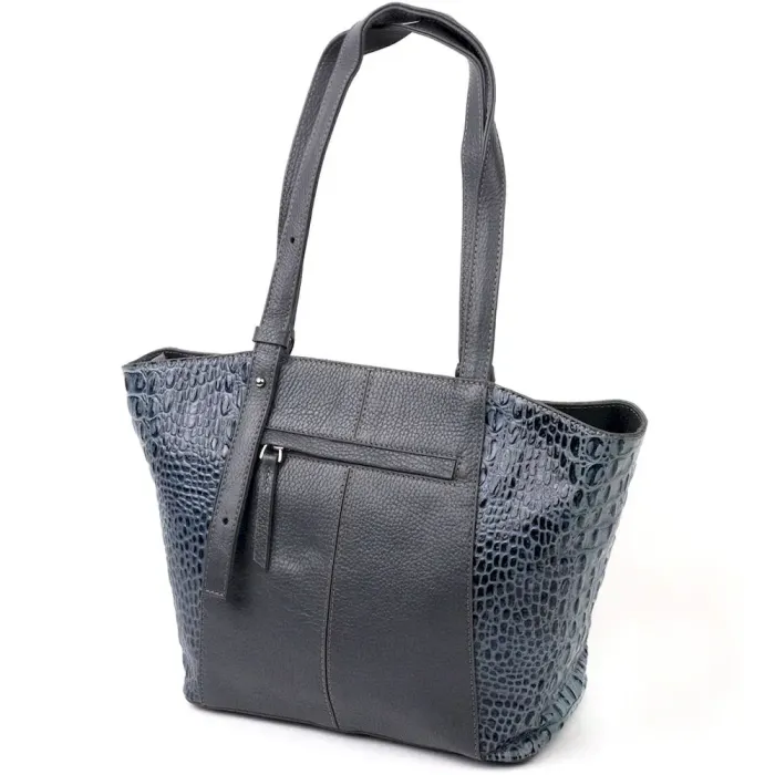 Ділова сумка KARYA 20833 шкіряна Сірий