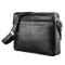Ділова чоловіча сумка зі шкіри флотар на плече SHVIGEL 11244 Чорна