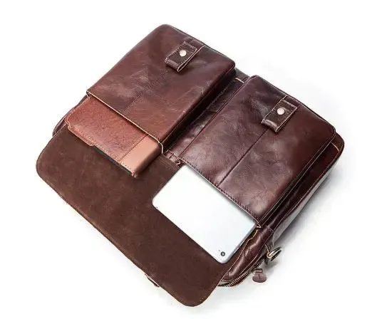 Ділова сумка чоловіча шкіряна Vintage 14792