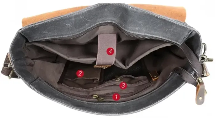 Деловой портфель в сочетании с кожей Vintage 20120 Рыжий