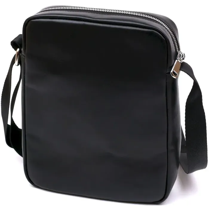 Добротная кожаная мужская сумка Shvigel 16336 Черный