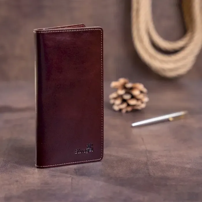 Добротный кожаный кошелек из натуральной кожи 16153