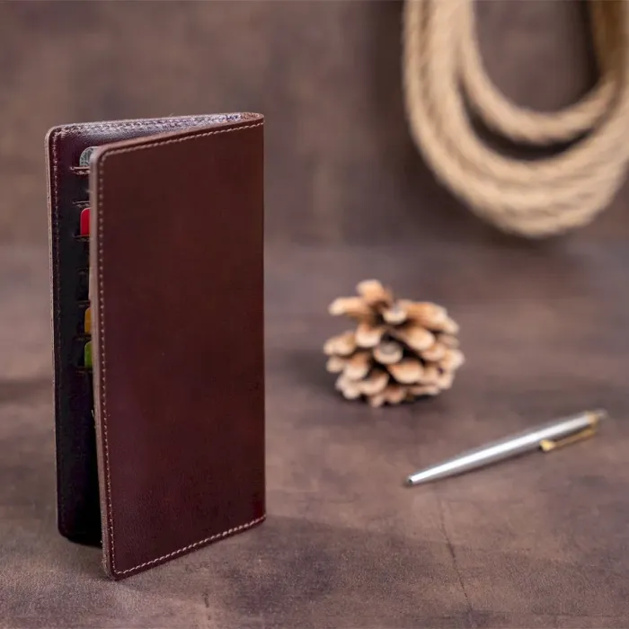 Добротный кожаный кошелек из натуральной кожи 16153