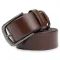 Добротный кожаный мужской ремень Vintage 20709 Коричневый