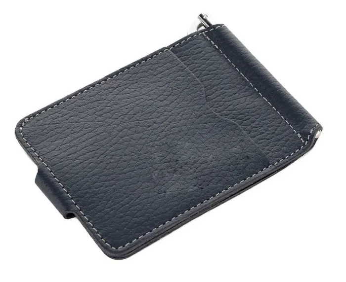 Добротний шкіряний затискач для грошей SHVIGEL 16142