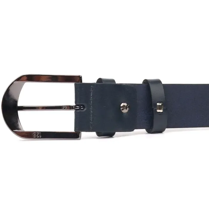 Добротний чоловічий ремінь під штани з натуральної шкіри Grande Pelle 21453