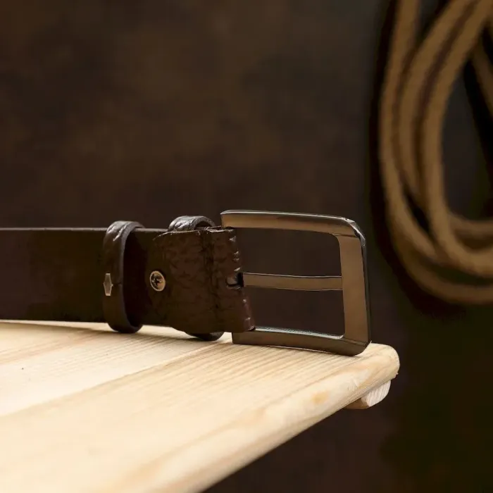 Добротный мужской ремень Vintage 20744 Коричневый