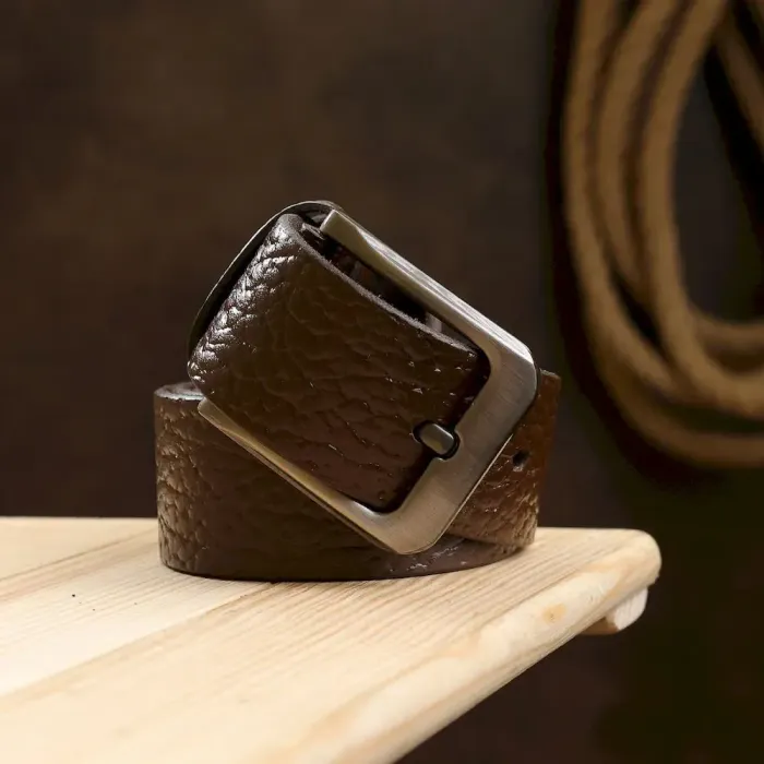 Добротный мужской ремень Vintage 20744 Коричневый