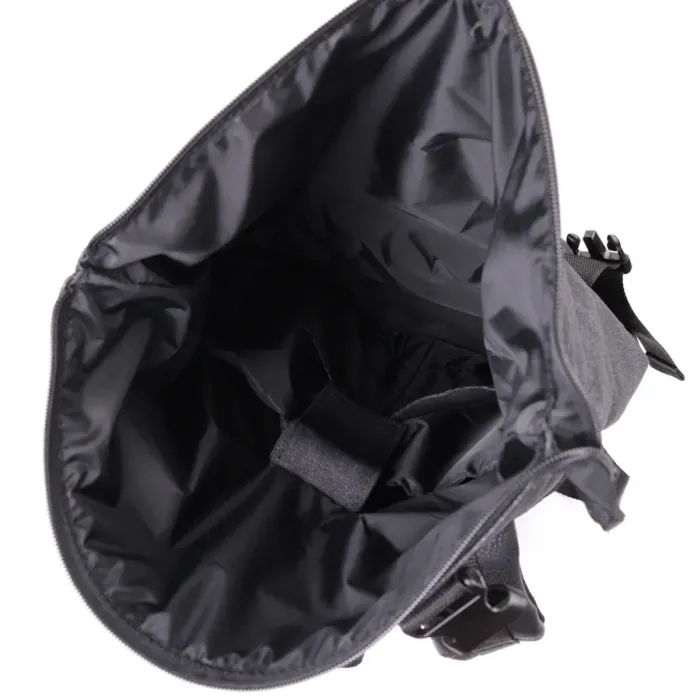 Добротний текстильний рюкзак для ноутбука із вставками еко-шкіри FABRA 22583 Чорний