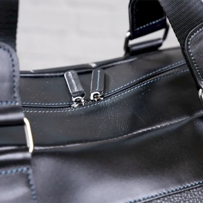 Дорожня сумка SHVIGEL 11120 шкіряна Чорна