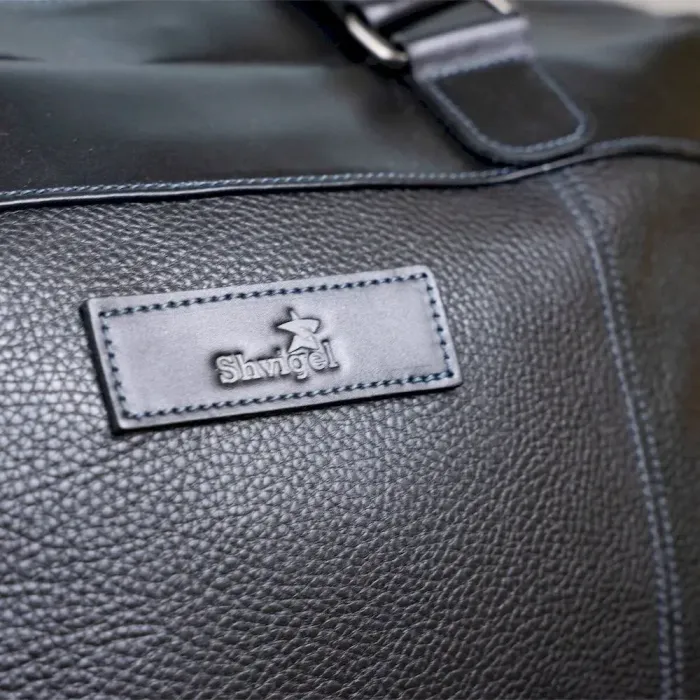 Дорожня сумка SHVIGEL 11120 шкіряна Чорна