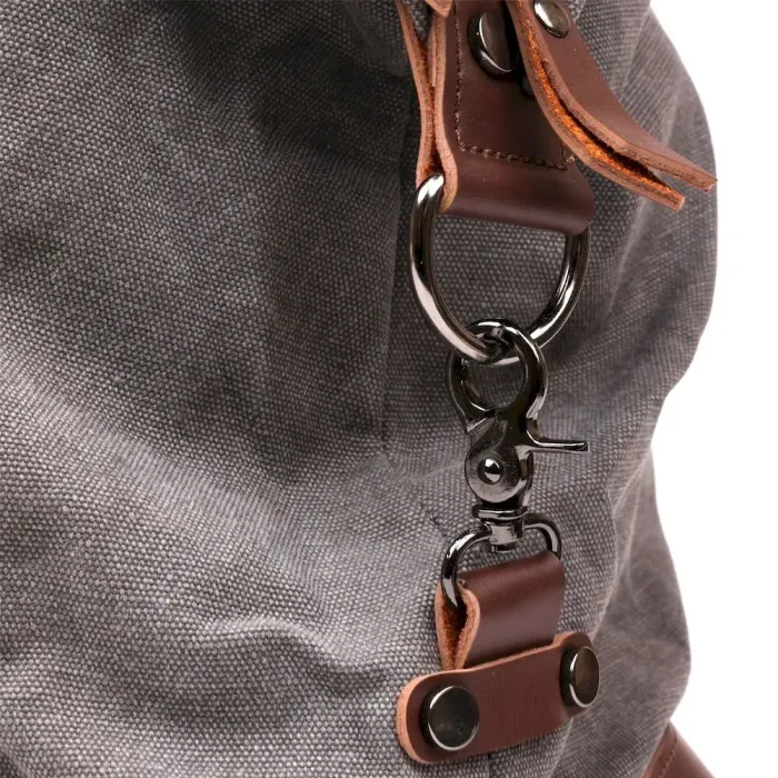 Дорожня сумка текстильна велика Vintage 20165 Сіра