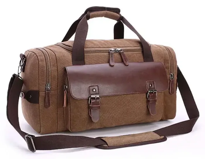 Дорожня сумка текстильна з кишенею Vintage 20193