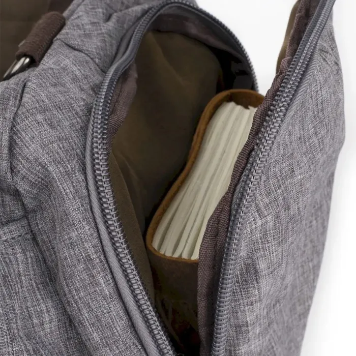 Дорожная сумка текстильная Vintage 20137 Серая