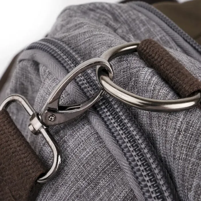 Дорожная сумка текстильная Vintage 20137 Серая