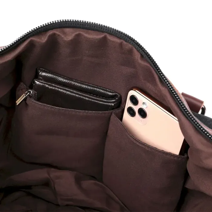 Дорожня сумка текстильна Vintage 20170 Чорна