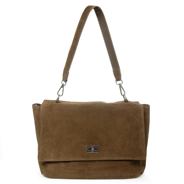 Сумка Женская Классическая замш ALEX RAI DSWR·6A khaki