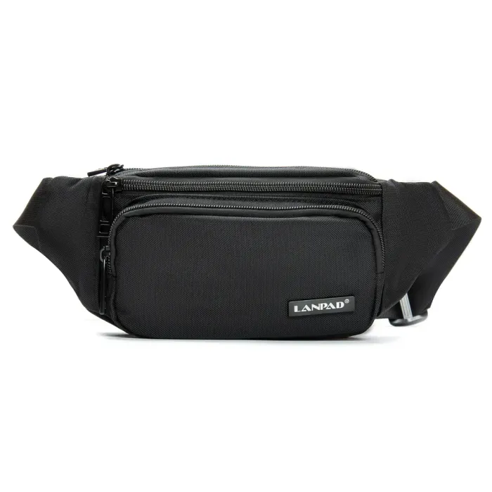 Сумка Мужская На пояс нейлон Lanpad 35002 black