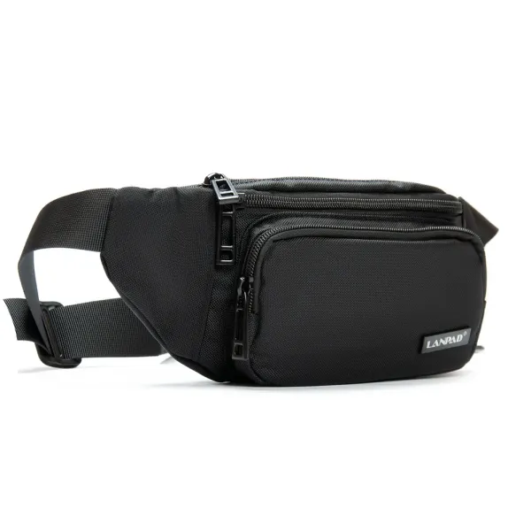 Сумка Мужская На пояс нейлон Lanpad 35002 black
