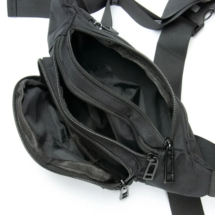 Сумка Мужская На пояс нейлон Lanpad 35002 black