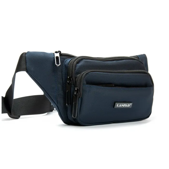 Сумка Мужская На пояс нейлон Lanpad 6041 blue