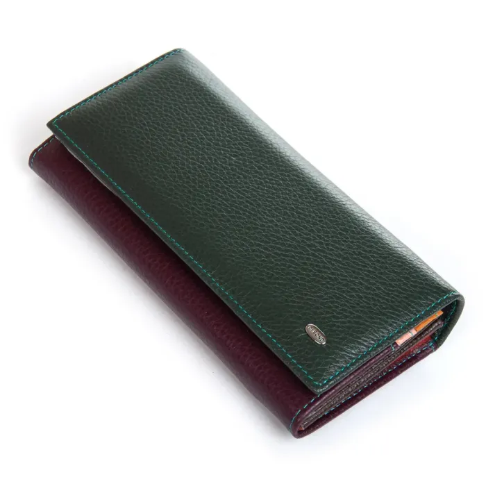 Кошелек Rainbow Женский кожа DR. BOND WRS-501-2 green