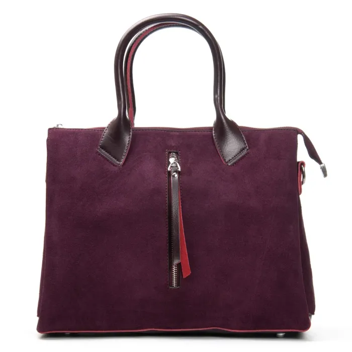 Сумка Женская Классическая замш ALEX RAI 1561 bordo