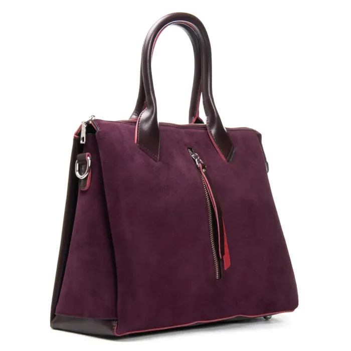 Сумка Женская Классическая замш ALEX RAI 1561 bordo