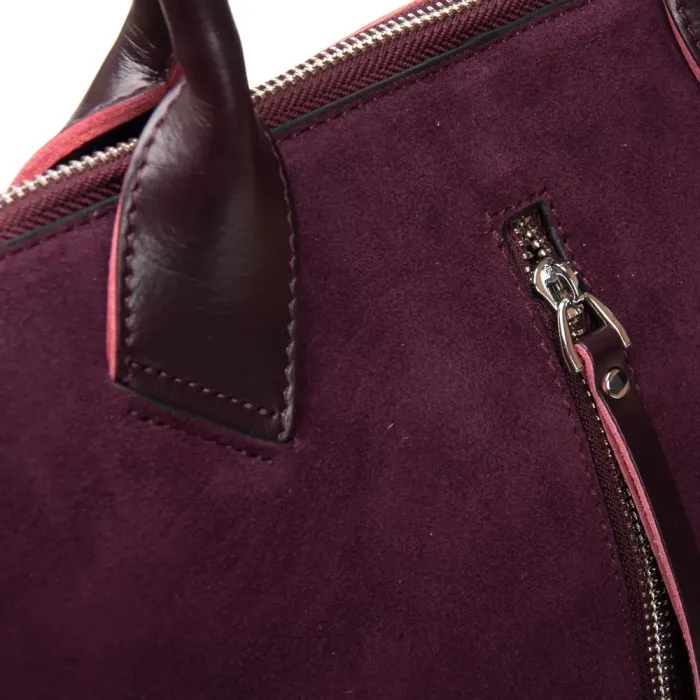 Сумка Женская Классическая замш ALEX RAI 1561 bordo