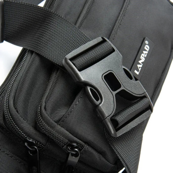 Сумка Мужская На пояс нейлон Lanpad 6041 black