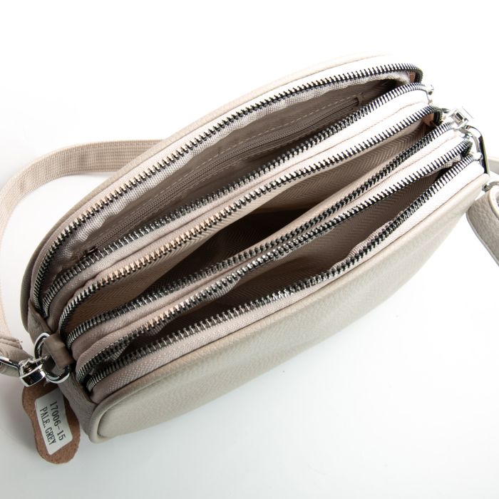 Сумка Женская Клатч кожа ALEX RAI 17006 pale grey