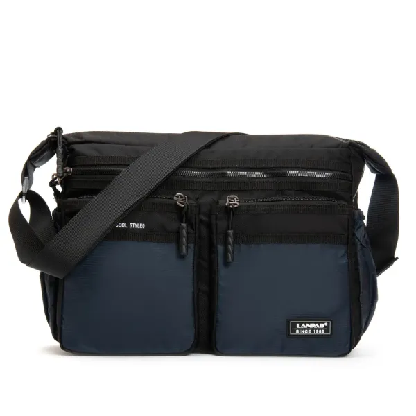 Сумка Мужская На Плечо нейлон Lanpad 8644 blue почтальон