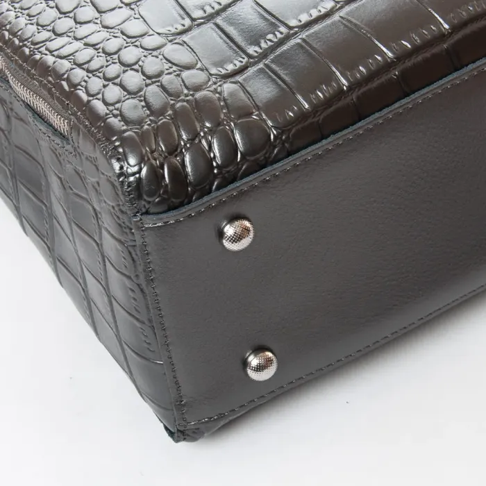 Сумка Женская Классическая кожа ALEX RAI 1543 gray