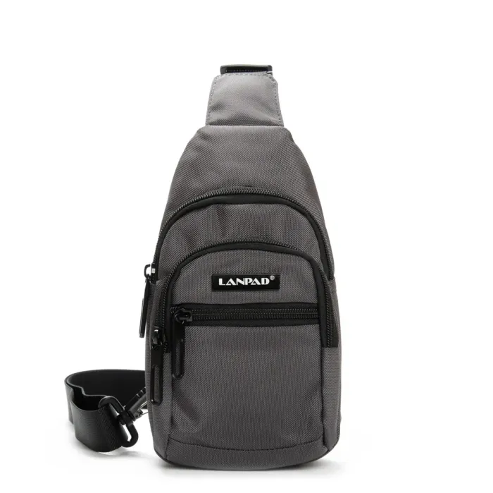 Сумка Мужская На Плечо нейлон Lanpad 65365 gray