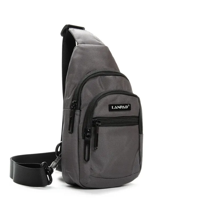 Сумка Мужская На Плечо нейлон Lanpad 65365 gray