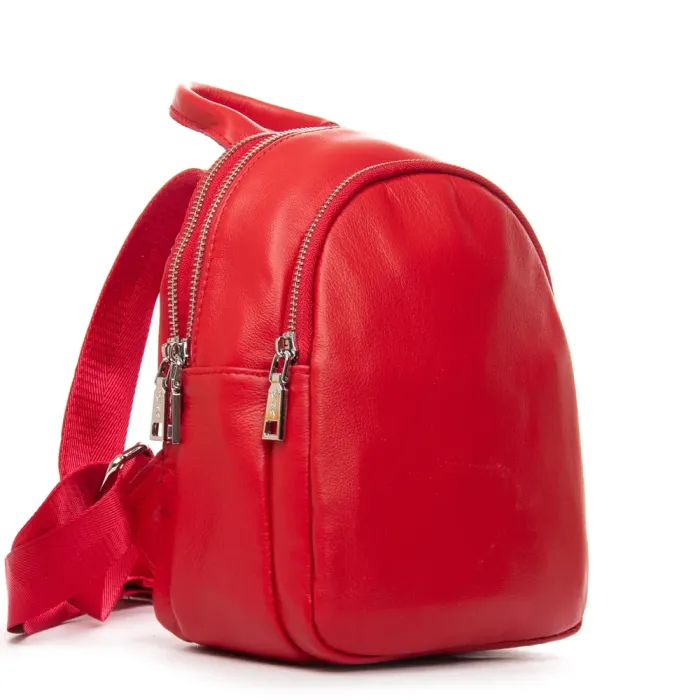 Сумка Женская Рюкзак кожа ALEX RAI 2058-9 red