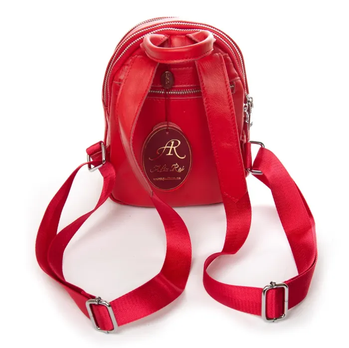 Сумка Женская Рюкзак кожа ALEX RAI 2058-9 red
