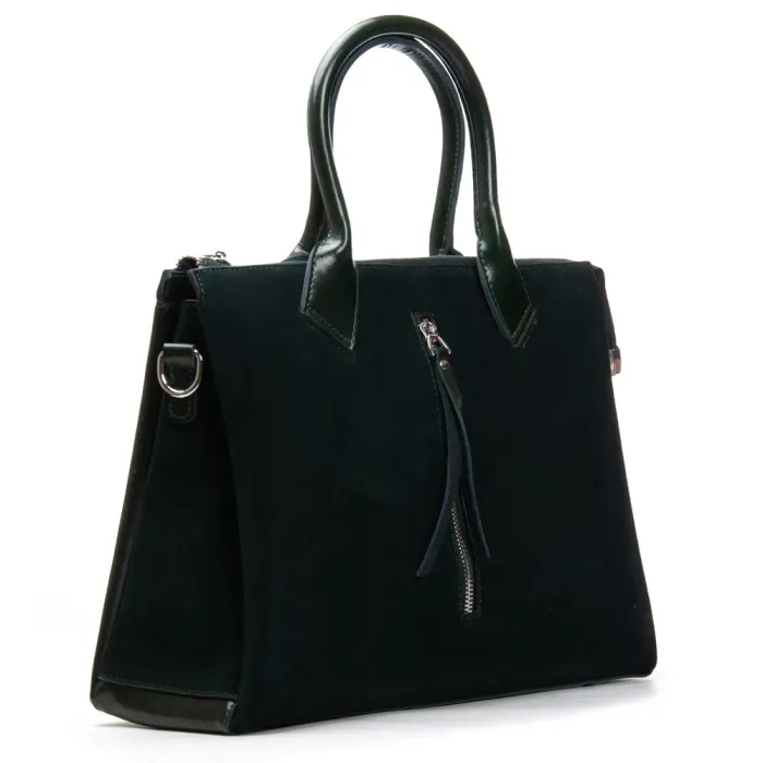 Сумка Женская Классическая замш ALEX RAI 1561 green