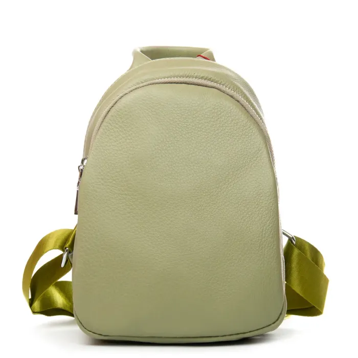 Сумка Женская Рюкзак кожа ALEX RAI 2058-9 olive