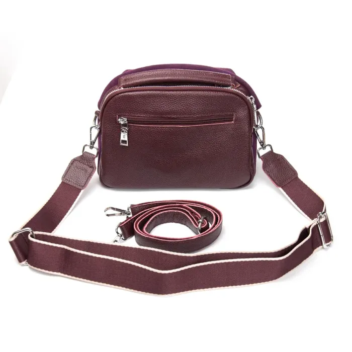 Сумка Женская Классическая замш ALEX RAI 99125 bordo