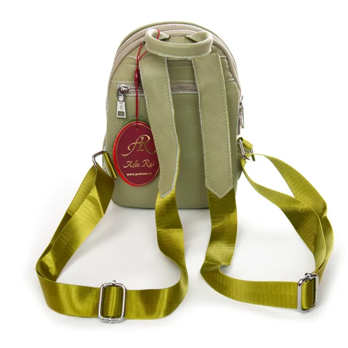 Сумка Женская Рюкзак кожа ALEX RAI 2058-9 olive