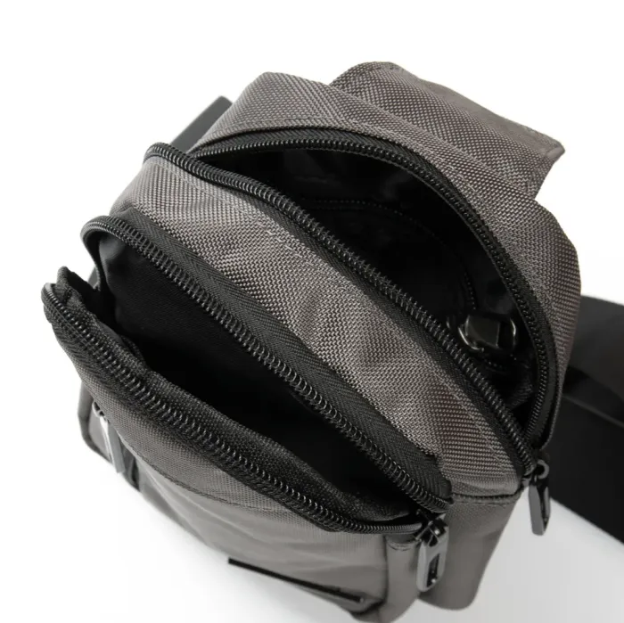 Сумка Мужская На Плечо нейлон Lanpad 0930 gray